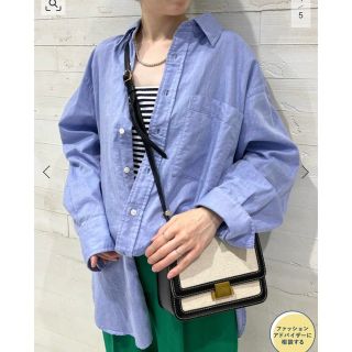 スピックアンドスパン(Spick & Span)のオックスルーズシャツ　美品(シャツ)