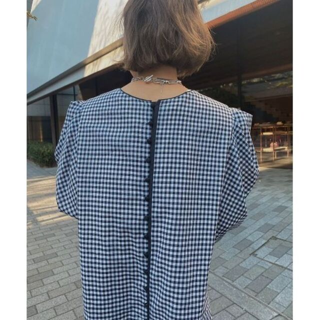 MEDI GINGHAM CHECK2WAY PUFF SLEEVE DRESS21450サイズ