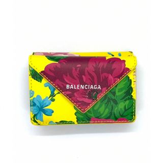 Balenciaga - 【新品レア】バレンシアガ 三つ折り財布 花柄 ペーパー