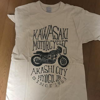カワサキ(カワサキ)のKawasaki カワサキ　半袖T シャツ　前面にバイクとロゴがカッコいい(Tシャツ/カットソー(半袖/袖なし))