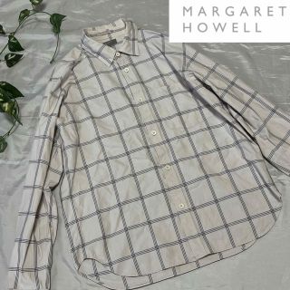 マーガレットハウエル(MARGARET HOWELL)の★MARGARET HOWELL★マーガレットハウエル 男女兼用 長袖シャツ L(シャツ/ブラウス(半袖/袖なし))