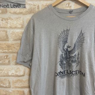 ネクスト(NEXT)のK144 NEXT LEVEL 古着 プリントTシャツ ドラゴン アニマルT(Tシャツ/カットソー(半袖/袖なし))