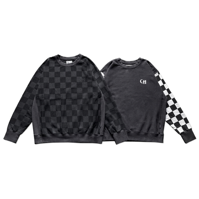 新品 CAPTAINS HELM CHECKER LOGO SWEAT サイズLの通販 by LOW 新品 CAPTAINS HELM CHECKER LOGO SWEAT サイズLの通販 by LOW