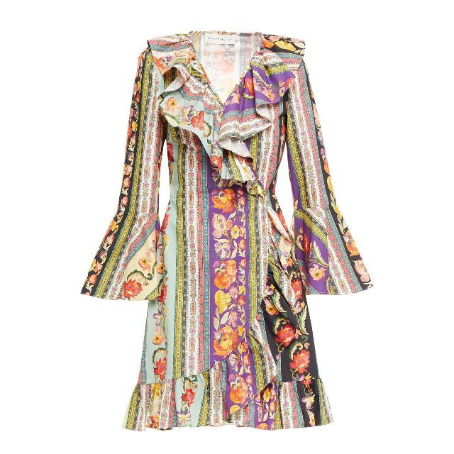 新品タグ付き 定価15万円 ETRO エトロ フリル花柄ワンピース