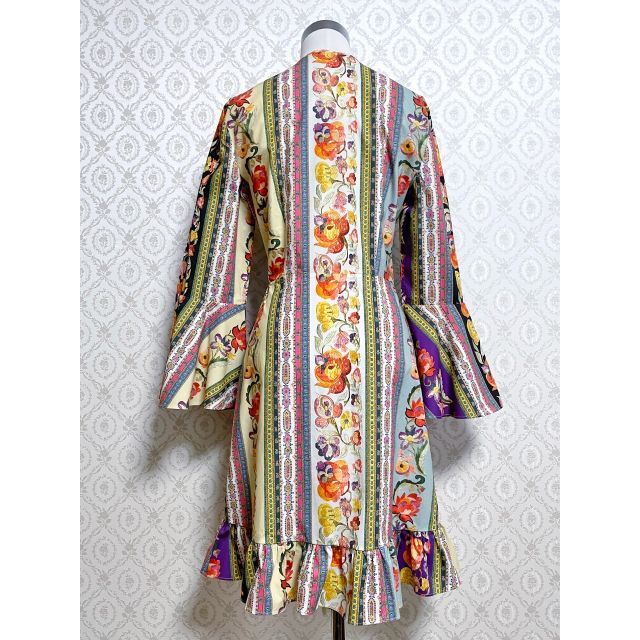 新品タグ付き 定価15万円 ETRO エトロ フリル花柄ワンピース