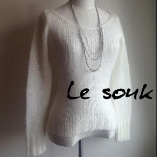 ルスーク(Le souk)のモヘアニット♡超美品(ニット/セーター)