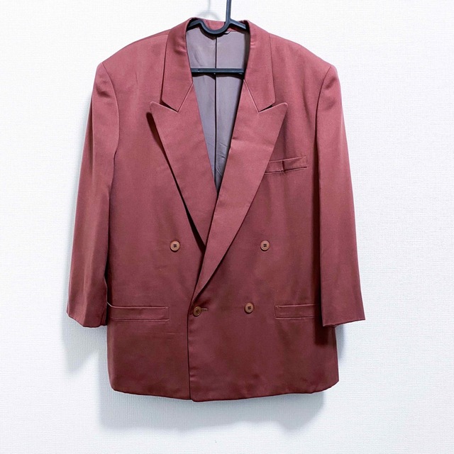 vintage pink brown double tailoredjacket