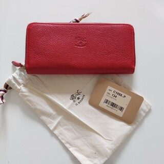 イルビゾンテ(IL BISONTE) 財布(レディース)（レッド/赤色系）の通販 