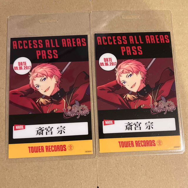 &&&様専用☆国内正規品☆ 2枚 斎宮宗 タワレコ特典 バックステージパス