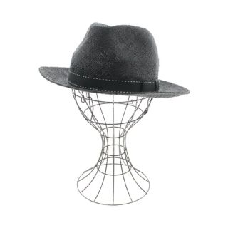 ヨウジヤマモトプールオム(Yohji Yamamoto POUR HOMME)のyohji yamamoto POUR HOMME ストローハット - 黒 【古着】【中古】(その他)