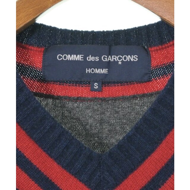 COMME des GARCONS HOMME ニット・セーター S 紺x赤 2