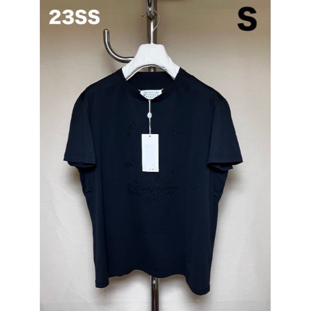 新品 S 23SS マルジェラ バブルロゴTシャツ 黒系統 4721Hiro1313マルジェラ黒系