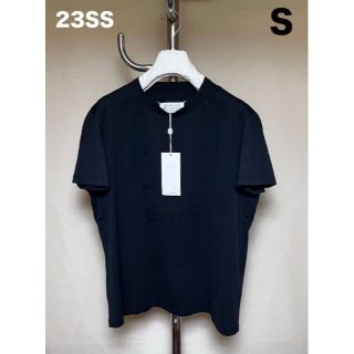 マルタンマルジェラ(Maison Martin Margiela)の新品 S 23SS マルジェラ バブルロゴTシャツ 黒系統 4721(Tシャツ/カットソー(半袖/袖なし))