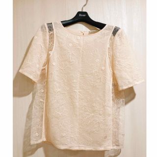 ニナリッチ(NINA RICCI)の【美品】 NINA RICCI  シルクレースブラウス(シャツ/ブラウス(半袖/袖なし))