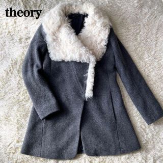 theory - 396.美品◇希少 セオリー たぬき毛皮 ベルト ラップコーディ