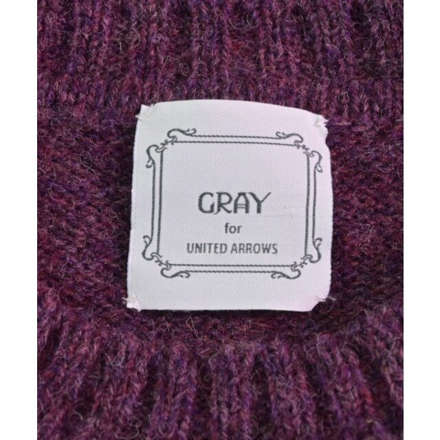 GRAY グライ ニット・セーター 46(M位) 紫
