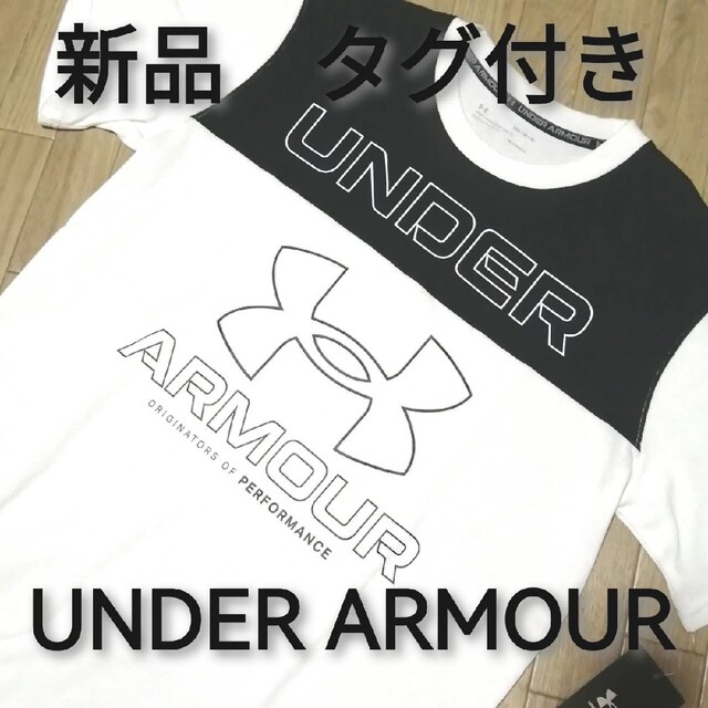 UNDER ARMOUR(アンダーアーマー)の新品　アンダーアーマー　メンズ　上下セット　Mサイズ　春夏　白Tシャツ　ハーフ メンズのトップス(その他)の商品写真