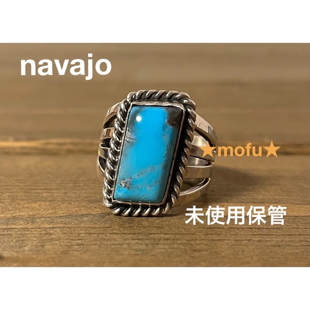 綺麗なターコイズのリング ロビンツォーシー インディアンジュエリー
