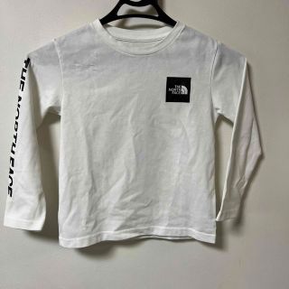 ザノースフェイス(THE NORTH FACE)のTHE NORTH FACE ノースフェイス　ロンT 白　120センチ(Tシャツ/カットソー)