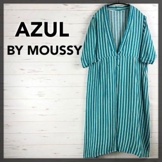 アズールバイマウジー(AZUL by moussy)のAZUL BY MOUSSY アズール マウジー ストライプ シャツカーディガン(カーディガン)