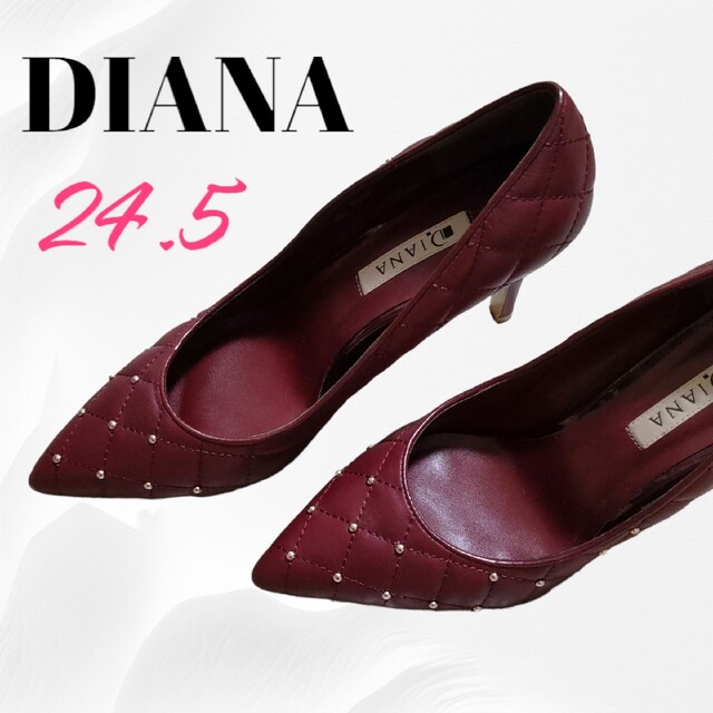 DIANA(ダイアナ)のDIANA　ダイアナ　パンプス　キルティング 24.5 レディースの靴/シューズ(ハイヒール/パンプス)の商品写真