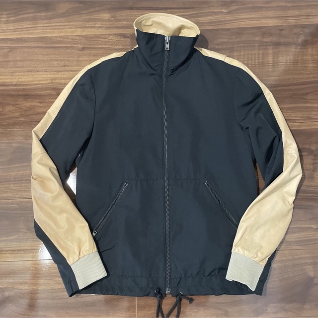 12SS maison martin margiela レザー切替ブルゾン 44 | フリマアプリ ラクマ
