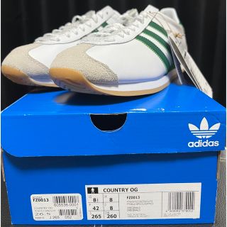 2002 adidas カントリー OG 白×赤 US8.5 新品