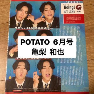 カトゥーン(KAT-TUN)の亀梨和也　　POTATO    6月号    切り抜き(アート/エンタメ/ホビー)