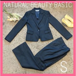 エヌナチュラルビューティーベーシック(N.Natural beauty basic)の【試着のみ】ﾅﾁｭﾗﾙﾋﾞｭｰﾃｨ スーツｾｯﾄｱｯﾌﾟ S(スーツ)