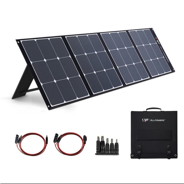 ALLPOWERS ソーラーパネル 120W 折り畳み式 ETFE18Vソーラー-