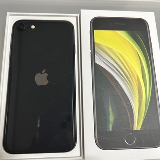 iPhone se 第2世代 64GB SIMフリー 本体 ブラックの通販 by なび｜ラクマ