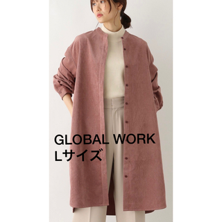 グローバルワーク(GLOBAL WORK)の値下げ　GLOBAL WORK コールシャツワンピース　Lサイズ　中古(ロングワンピース/マキシワンピース)