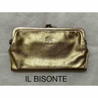 IL BISONTE - 【A051❶】 IL BISONTE／財布・がま口タイプ／ゴールド系 