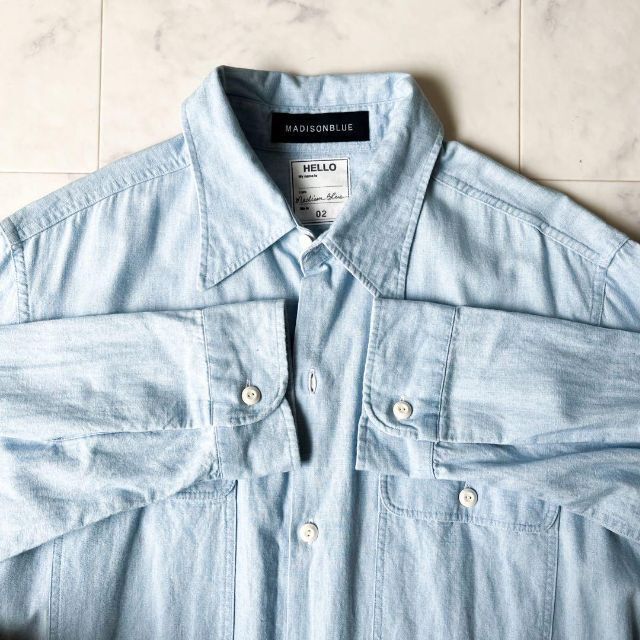 極美品✨ マディソンブルー ハンプトン シャンブレー シャツワンピース