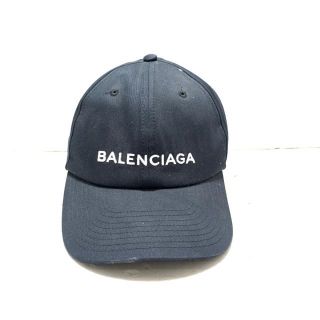 バレンシアガ(Balenciaga)のバレンシアガ キャップ - 黒 コットン(キャップ)