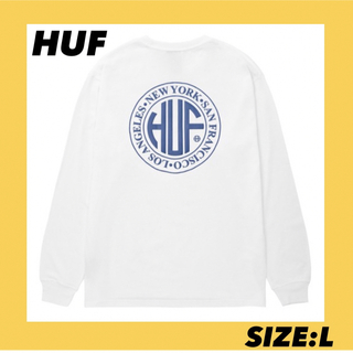 ハフ(HUF)のHUF ロンT 白　ホワイト　L 新品未使用(Tシャツ/カットソー(七分/長袖))