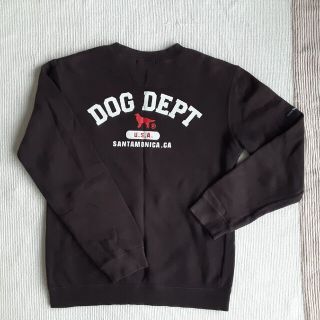 ドッグデプト(DOG DEPT)のdog dept レディース トレーナー ブラック S(トレーナー/スウェット)