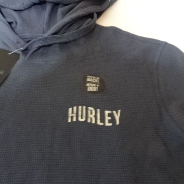 Hurley(ハーレー)のハーレー【HURLEY】 サーマル素材 薄手プルオーバーパーカー US Sサイズ メンズのトップス(パーカー)の商品写真