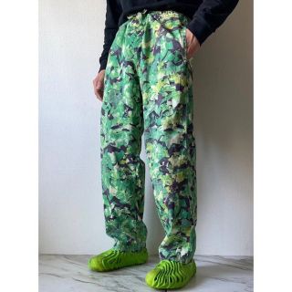 希少 00s 〜 paul smith リーフパターン 迷彩 ワイドスラックス