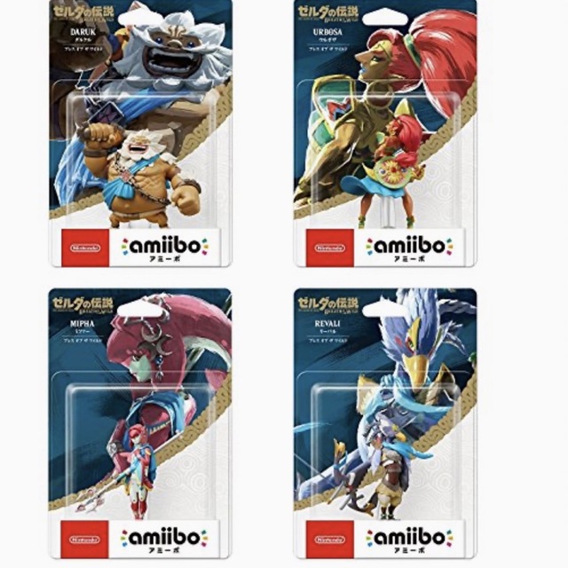 ゼルダ伝説　ブレスオブザワイルド　amiibo 4人の英傑