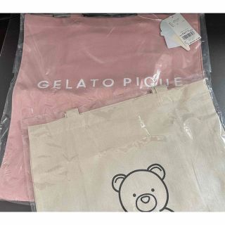 ジェラートピケ(gelato pique)のジェラートピケトートバッグ　2個セット　ベアロゴ(トートバッグ)