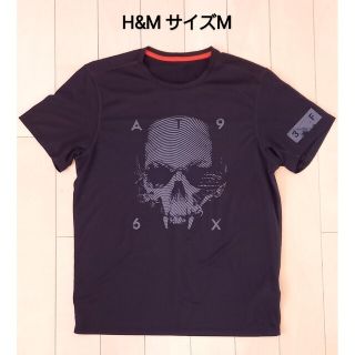 エイチアンドエム(H&M)のH&M スポーツ速乾性生地 Tシャツ サイズM  カラー(BLACK)(Tシャツ/カットソー(半袖/袖なし))