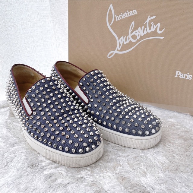 Christian Louboutin スタッズ　スニーカー　スリッポン　美品