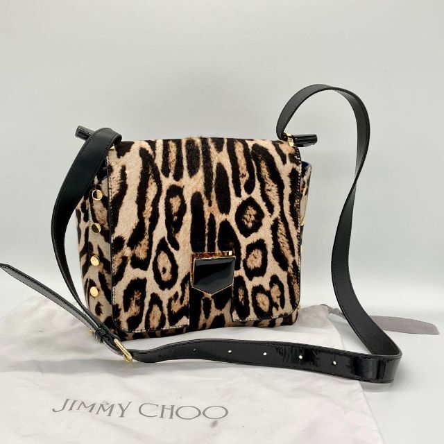 レオパルド金具ジミーチュウ JIMMY CHOO ショルダーバッグ レオパルド