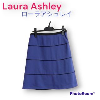 ローラアシュレイ(LAURA ASHLEY)のLaura Ashley　ローラアシュレイ　ネイビー　ブルー　スカート(ひざ丈スカート)