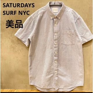 サタデーズサーフニューヨークシティー(SATURDAYS SURF NYC)の美品送料込み　サタデーズサーフニューヨーク　デニムシャツ　ブルー　M(シャツ)