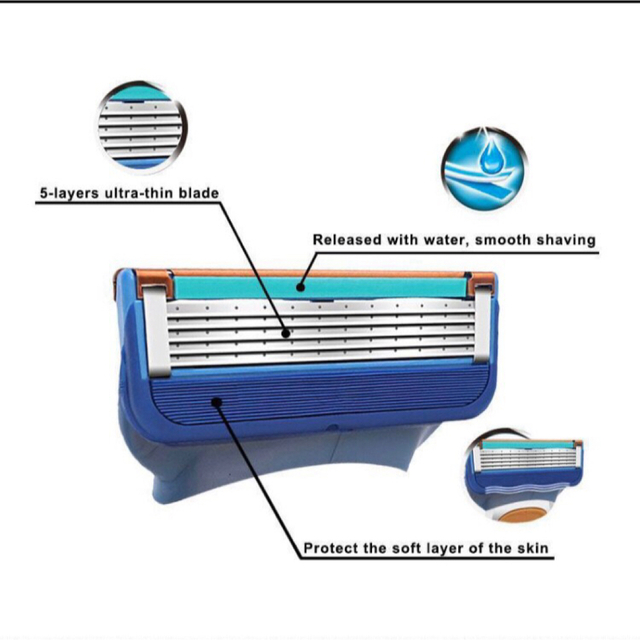 ジレット替刃互換品 コスメ/美容のシェービング(カミソリ)の商品写真