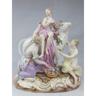 ●MEISSEN エウロパの誘拐 1級品 雄牛　フィギュリン マイセン