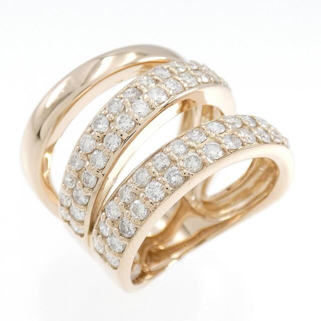 K18PG ダイヤモンド リング 1.20CT - リング(指輪) K18PG ダイヤモンド リング 0.211CT