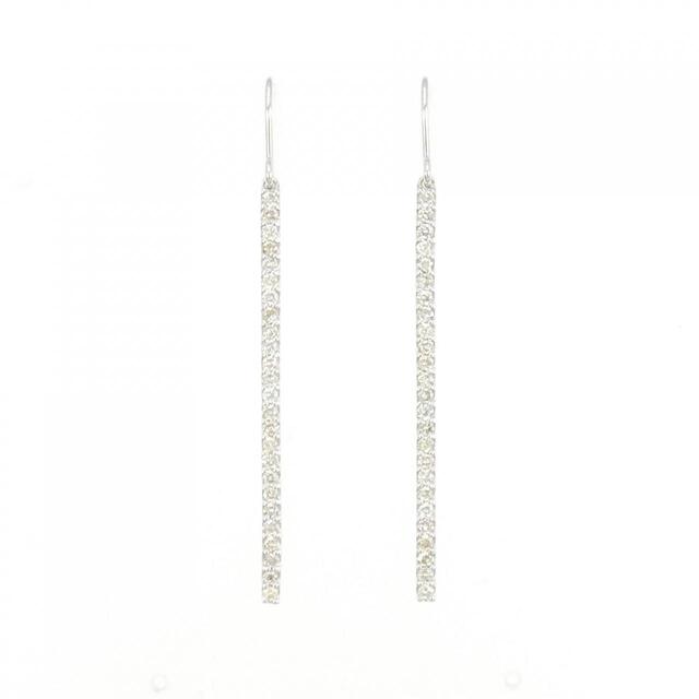 半額】 【新品】K18WG ダイヤモンド ピアス 0.50CT ピアス - optimeyes.ai
